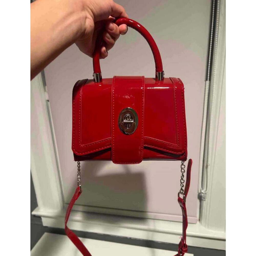red crossbody bag